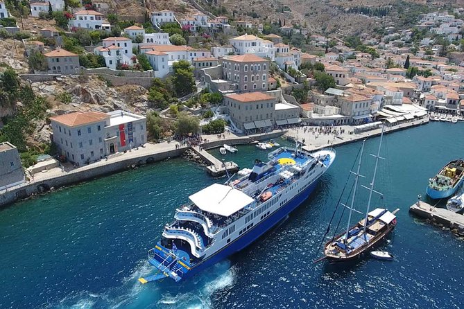 Hydra-Poros-Aegina Islands One Day Cruise With Live Music Dancing & Buffet Lunch - Hydra: the most memorable 90 minutes