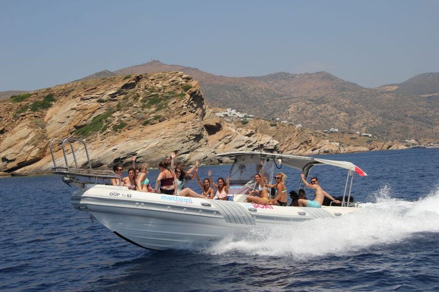 Ios Island: Speedboat Cruise from Mylopotas Beach - Kalamos, Papas, and Plakes: quieter water on Ios’ east side