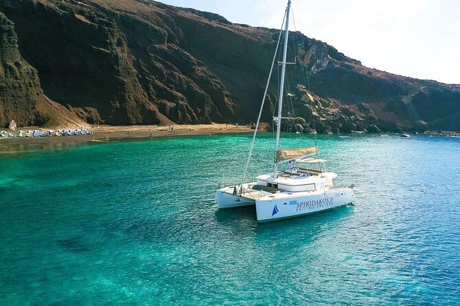 Island Hopping: Santorini Catamaran Charter Cruise with a skipper - Price: expensive, but not unreasonable for the right group