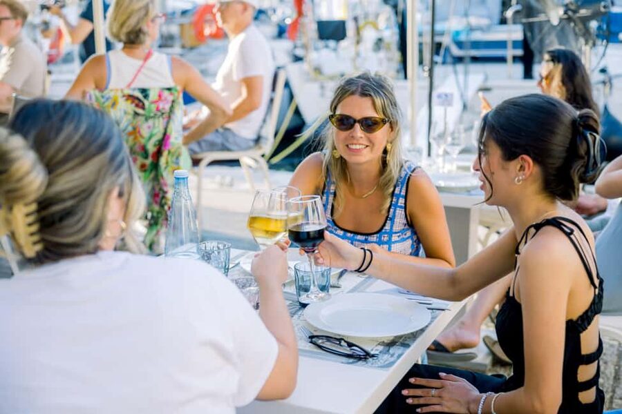 Jazz in the Heart of Corfu: Seaside Sessions at the Marina - The harbor setting at sunset