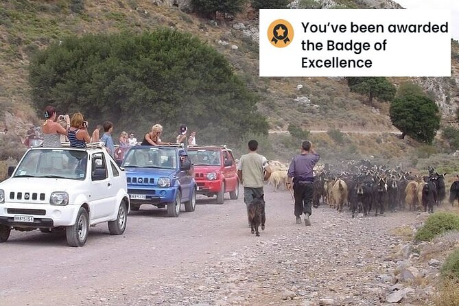 Jeep Safari 4x4 Crete real off road mountain tracks with Lunch from Hersonissos - What makes this Crete jeep safari worth considering