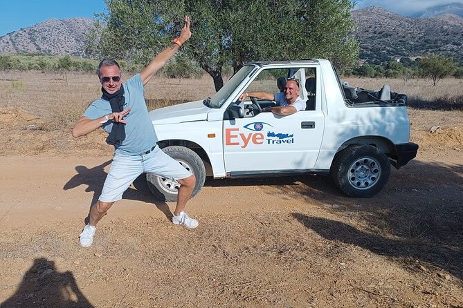 Jeep Safari 4x4 Crete real off road mountain tracks with Lunch from Hersonissos - Skotino Cave and its sacred past