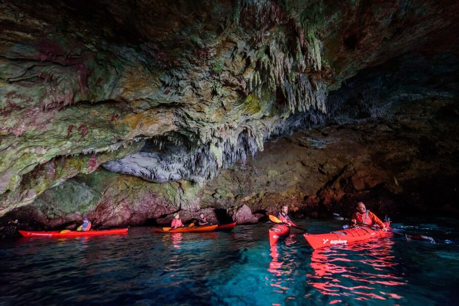 Kardamyli: Sea Kayaking With Lunch - Swimming, snorkeling, and the beach picnic