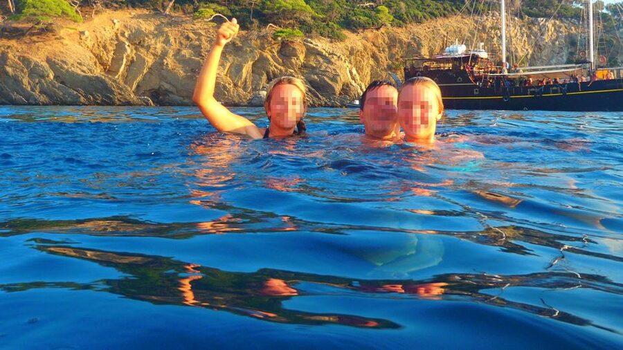 Kassandra: Sunset Sailing Boat Tour of Secluded Coves - Watching the sun set from the Aegean