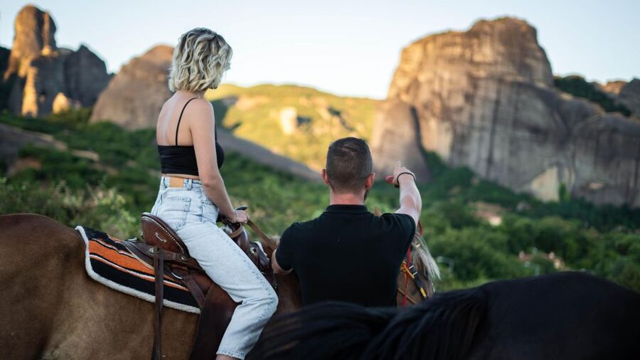 Kastraki: Meteora Sunset Horseback Riding - The sunset payoff