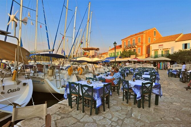 Kefalonia Island Bus Tour- Wine Tasting, Melissani & Fiscardo - Two hours in Fiskardo for lunch and a walk