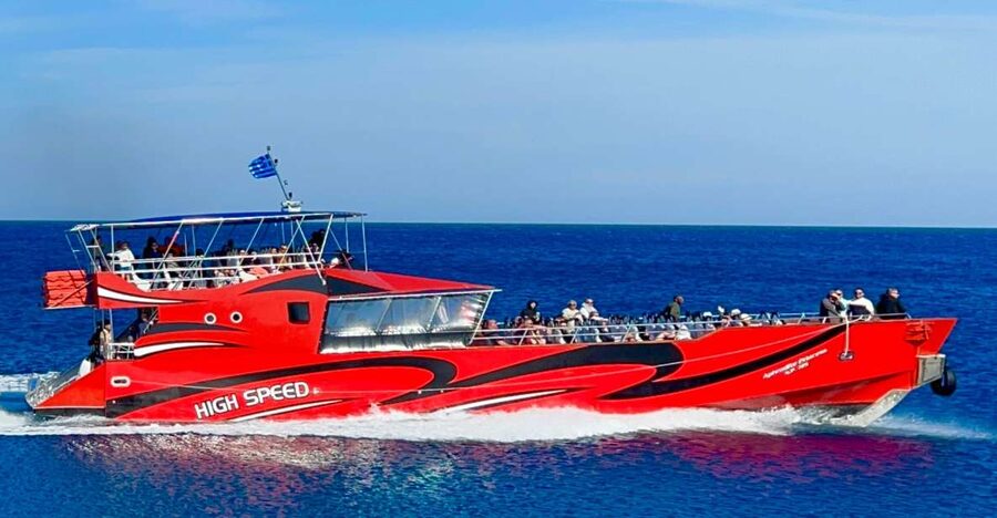 Kiotari, Lardos, Lindos: High Speed Boat Trip to Rhodes Town - The New Town, shopping, and familiar names