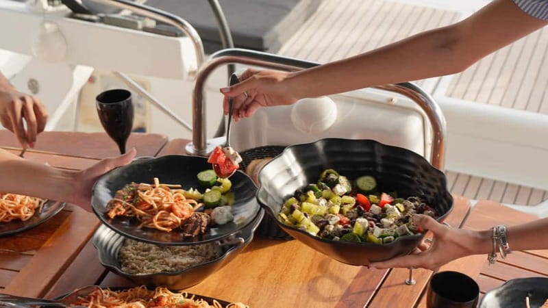 Kissamos: Balos & Gramvousa Sailing Cruise with Meal - Lunch on board with Cretan flavors