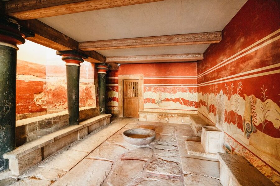 Knossos: Knossos Palace Skip-the-Line Guided Walking Tour - Inside the palace: rooms, courts, and sacred spaces