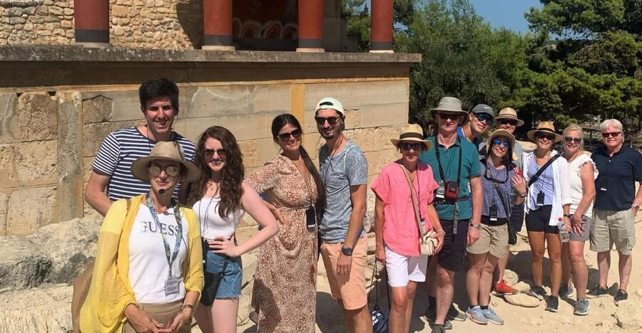 Knossos Palace Guided Walking Tour (Without Tickets) - Walking into the palace of Minos