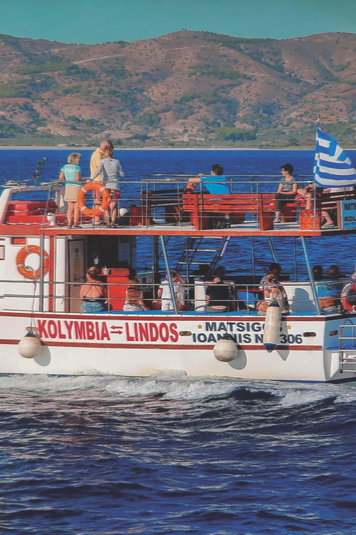 Kolymbia: Day Cruise to Lindos with 2 swimming stops - Tsambika and Red Sand Beach swimming stops