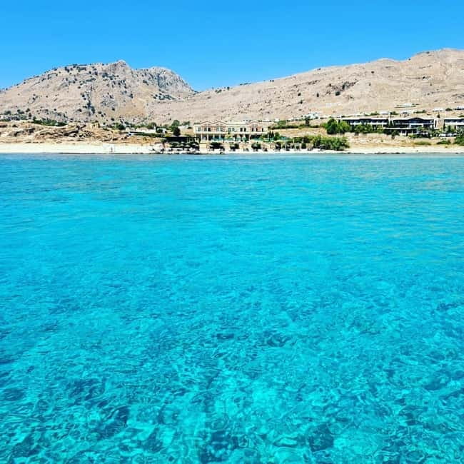 Kolymbia: Day Cruise to Lindos with 2 swimming stops - Sailing from Kolymbia Harbour