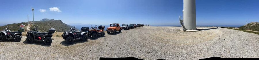 Kos: Guided Jeep or Quad Off-Road Tour with Drinks and Lunch - The first tracks and the view above Kos