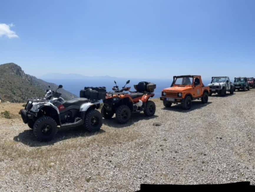 Kos: Guided Jeep or Quad Off-Road Tour with Drinks and Lunch - Gyros lunch back at the base