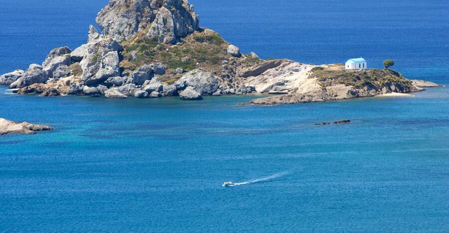 Kos: Kefalos Bay Boat Cruise with Fishing, Swimming, & Meal - The secluded beach and its rough stones