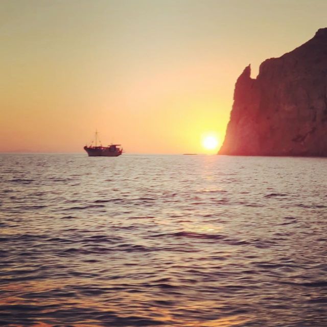 Kos: Sunset Cruise with Swimming and BBQ Dinner - Sunset on the return to Kefalos