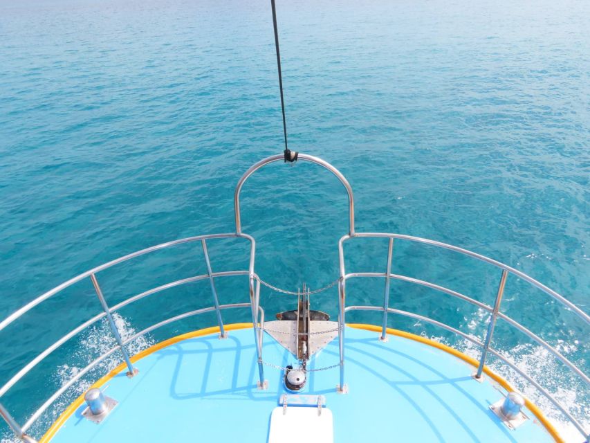 Kos Town: Glass-Bottom Boat Cruise with Swimming Stops - The shipwreck stop