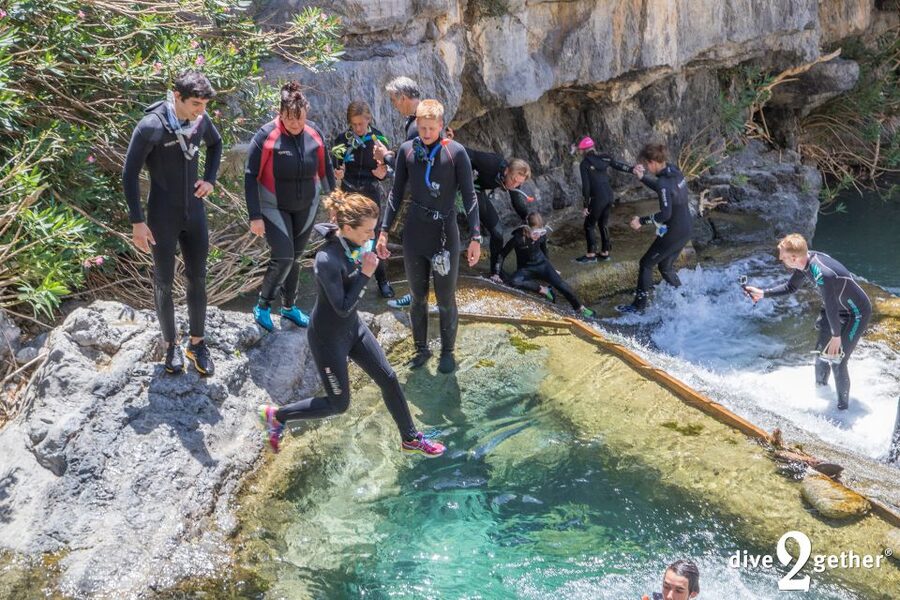 Kourtaliotiko Gorge: Snorkel Trip to the Waterfalls - Wading past springs and into the lagoon