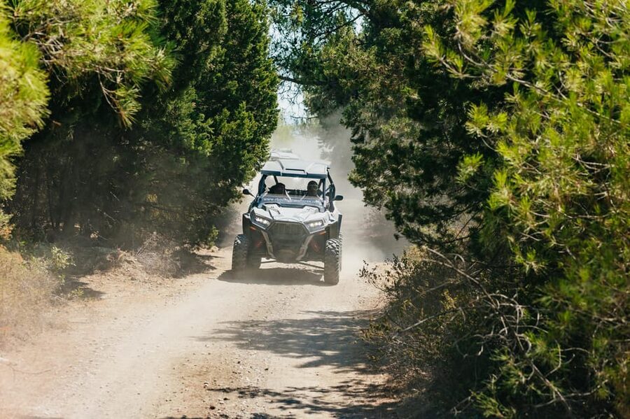 Kremasti: Rhodes 4x4 Buggy Off-Road Tour - Leaving Kremasti for the back roads