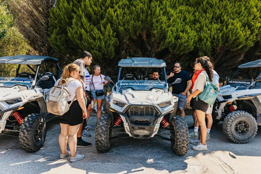 Kremasti: Rhodes 4x4 Buggy Off-Road Tour - The local farm stop and Rhodes tastings