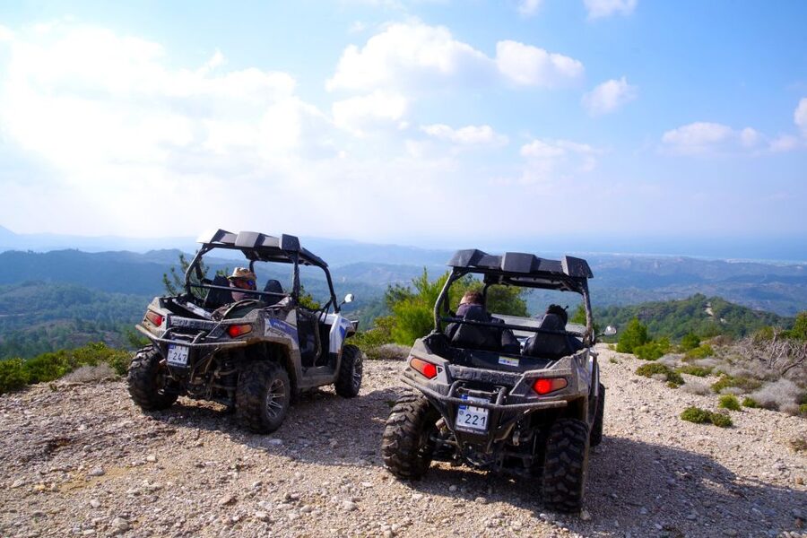 Kremasti: Rhodes 4x4 Buggy Off-Road Tour - Dust, clothing, and comfort