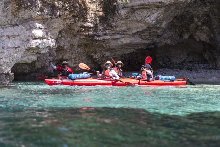 Lefkada: Full Day Sea Kayaking Tour - Meganisi, a quieter island stop