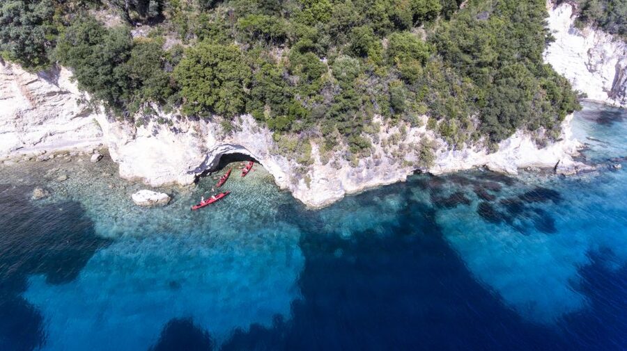 Lefkada: Full Day Sea Kayaking Tour - Seeing Scorpios from the sea