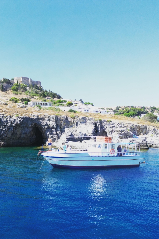 Lindos,Pefkos: All inclusive Swim & Snorkel Boat Cruise - Finding the boat at Vlycha Beach