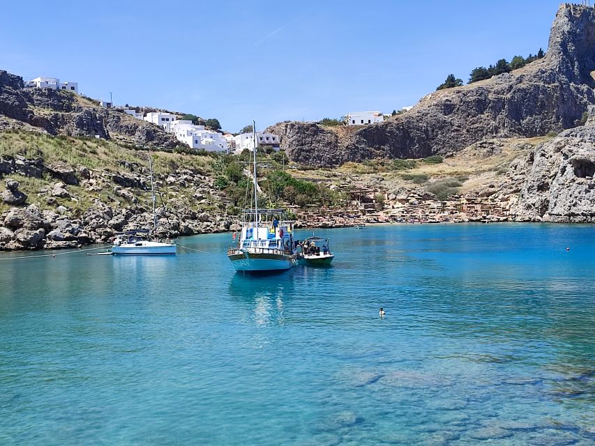 Lindos: Rhodes South-East Coast Cruise with Swim Stops - Key points at a glance