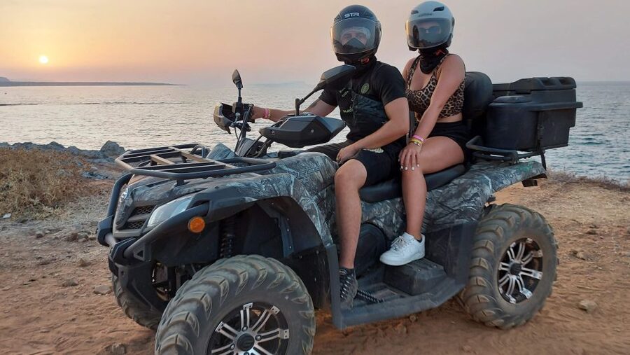 Malia: Off-Road Quad Safari Evening Tour with Dinner - Taking a 40-minute break in Sissi