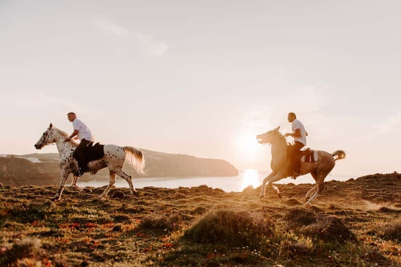 Megalochori: Horseback Riding Tour for Experienced Riders - Ancient trails to the caldera viewpoint
