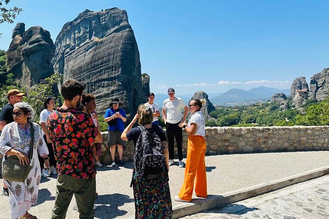 Meteora Monasteries & Caves DayTrip from Athens with Greek Lunch - Holy Trinity and Rousanou from the panoramic route