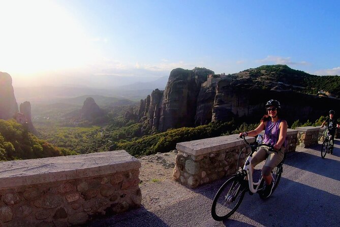 Meteora Sunset E-Bike Tour - Saint Nicholas Anapafsas and the first rock views