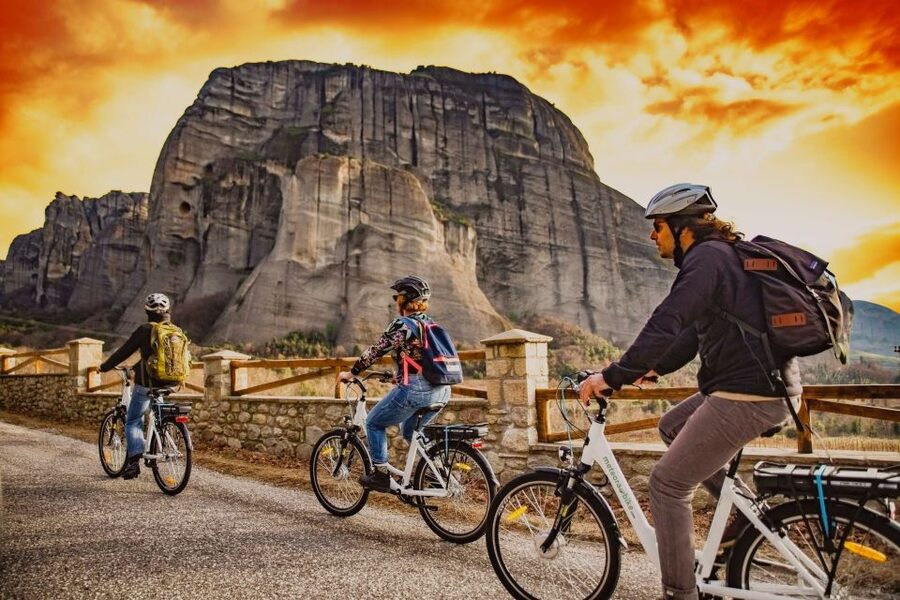 Meteora Sunset Tour on E-bikes - Why an E-bike Fits Meteora So Well