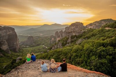 Meteora Sunset with Monastery & Hermit Caves Tour in Small Group