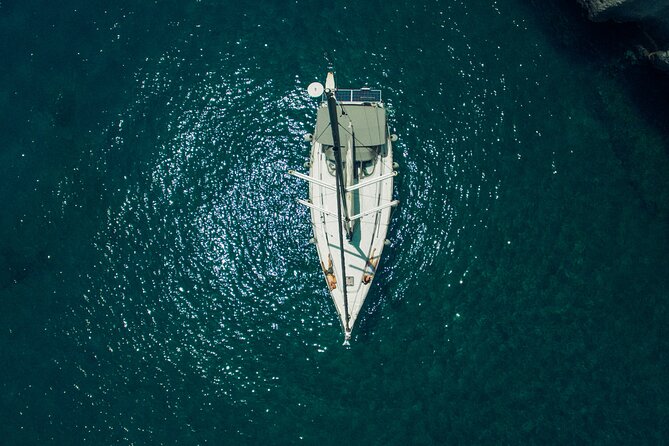 Milos and Polyaigos Full Day Cruise with Meals and Snorkelling - Tsigrado, Fyriplaka, and Provatas from the sea