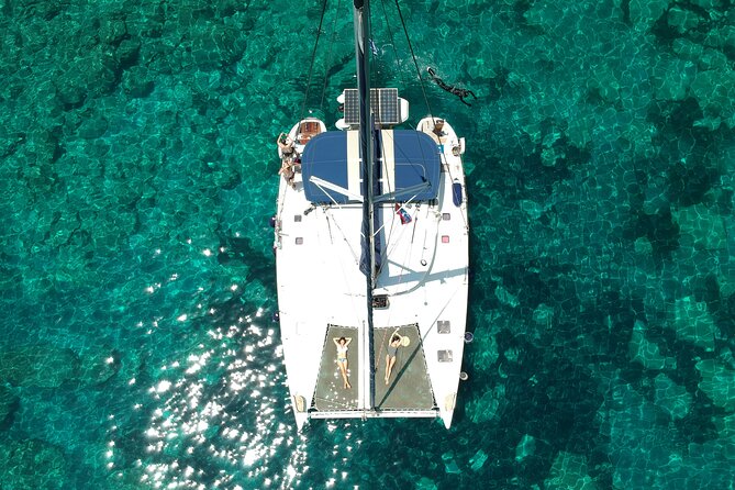 Milos caves snorkelling Catamaran Cruise in a small group - Sykia Cave is the first major highlight