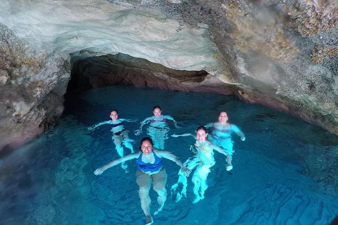 Milos caves snorkelling Catamaran Cruise in a small group - Agios Dimitrios gives you a quiet finish