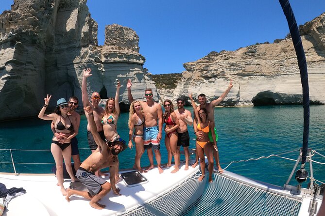 Milos caves snorkelling Catamaran Cruise in a small group - Food and drinks are a real part of the value