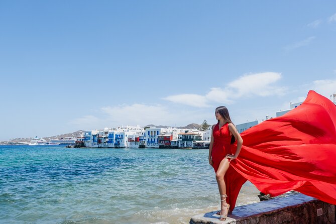 Mykonos Flying Dress Photoshoot - Choosing a dress and getting ready