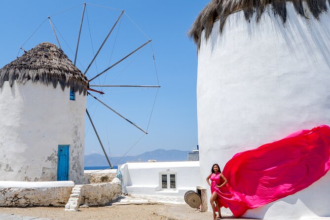 Mykonos Flying Dress Photoshoot - Who will enjoy this most