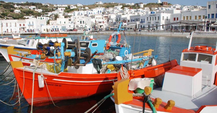 Mykonos: Half-Day City Walking Tour and Island Bus Tour - Finding the Guide at Fabrika Square
