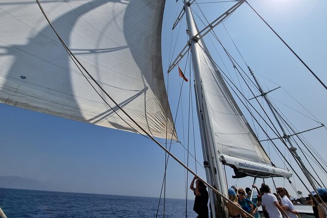 Mykonos Sail Cruise to Rhenia, Guided Tour of Delos, Lunch&Drinks - Swimming in Rhenia’s clear water