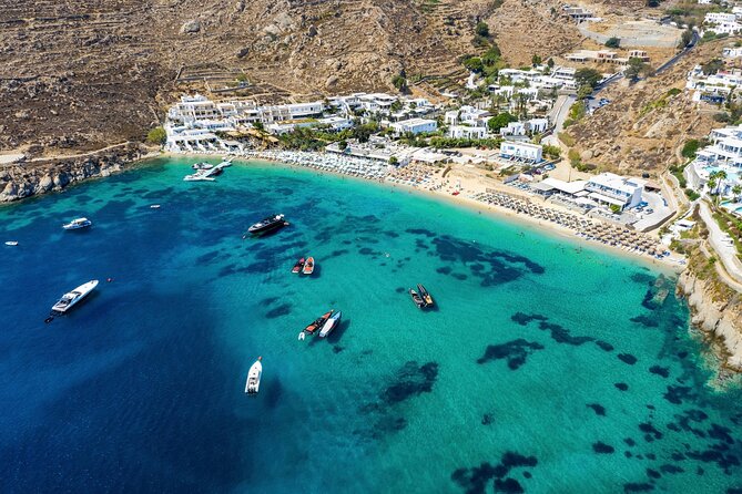 Mykonos Small Group Tour for Cruise Passengers — Port Pickup - Kalafatis Beach: clear water and a little breathing room