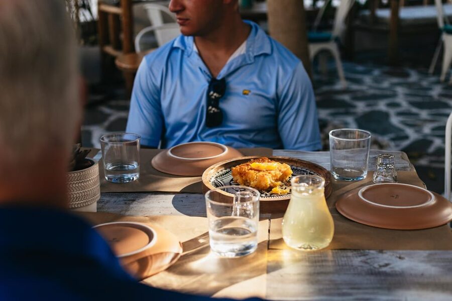 Naxos: Naxos Town Food Tour with Tastings and Wine - Six cheeses and the first wine pairing