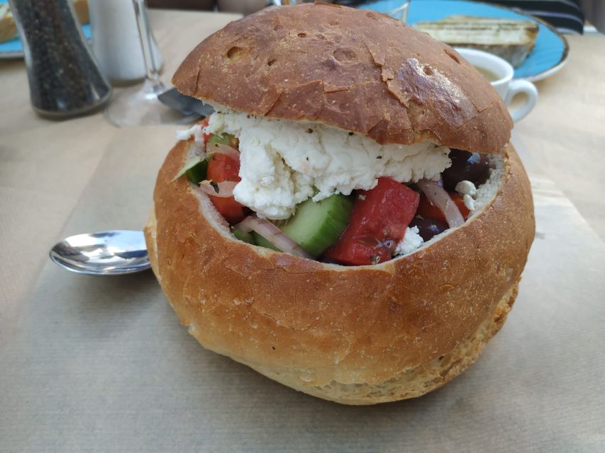 Naxos: Naxos Town Food Tour with Tastings and Wine - Potatoes, pastries, and the full Naxian meal