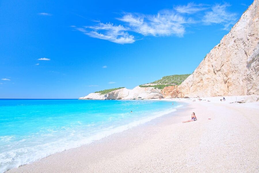 Nydri: Boat Cruise to the famous beaches of Lefkada - Porto Katsiki and the question of landing