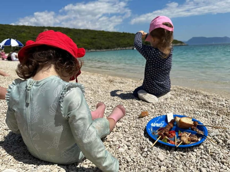 Nydri: Island Hopping Boat Cruise with Beach BBQ Lunch - Gerakas Beach and the lunch that anchors the day