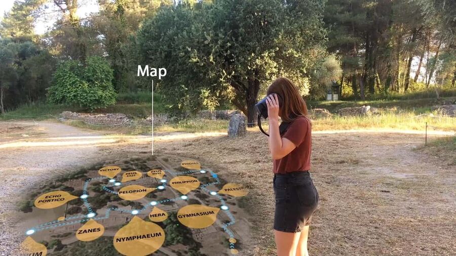 Olympia: Tour with Virtual Reality and Audio - The Ancient Gymnasium and Palestra