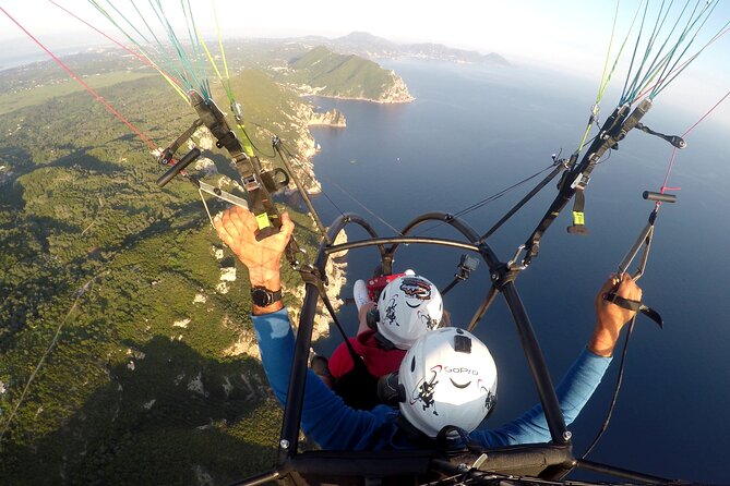 Paramotor Trike Flight at Corfu - Angelos and Dimitris handle the flying